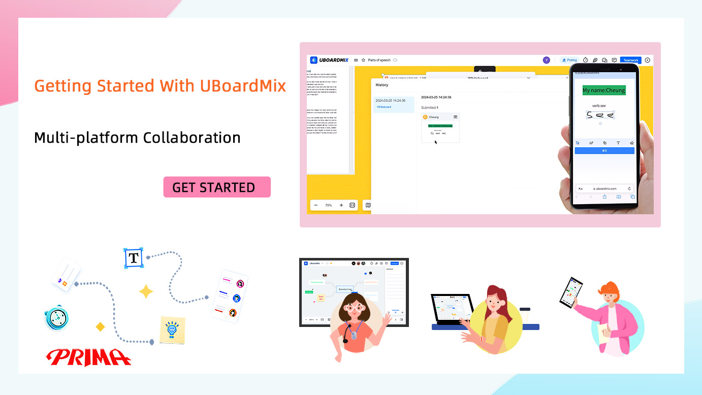 Multi platform Collaboration with UBoardMix